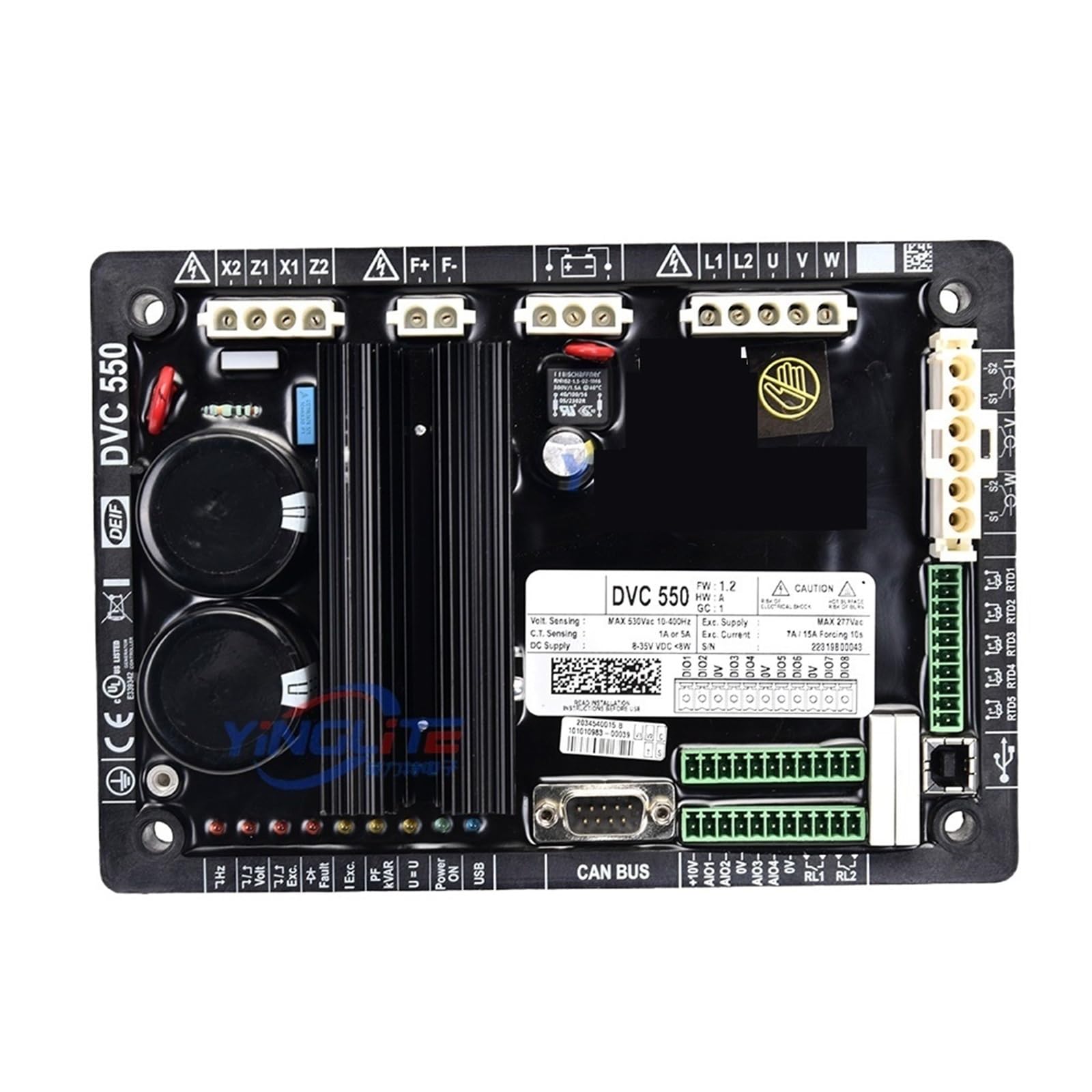 0P7BR328B 1pcs DVC550 genset pressure regulator board AVR voltage for alternator field current control