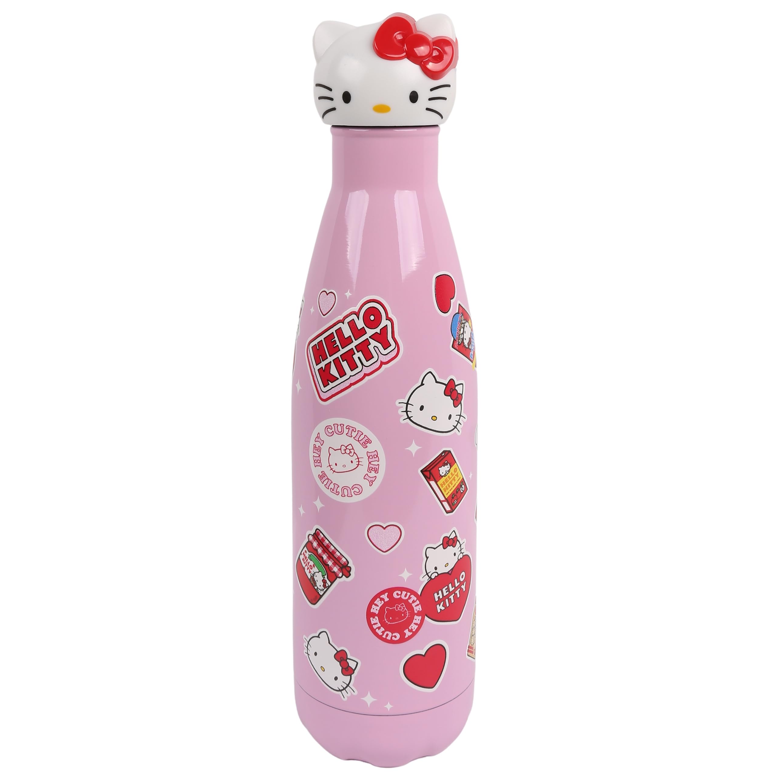 Hello Kitty botella de acero, botella, termo, rosa 500ml