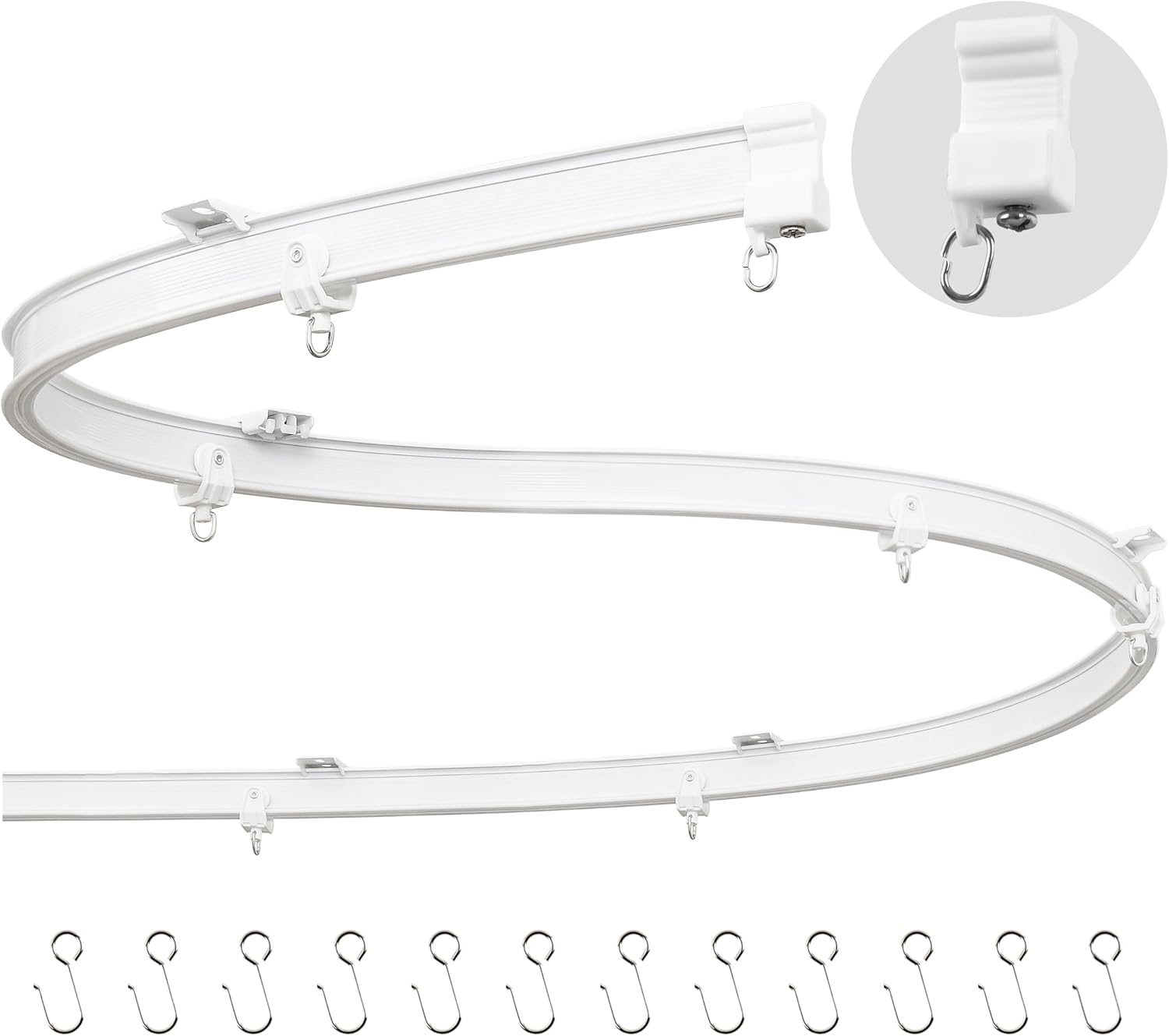 TYRON Flexible Ceiling Curtain Track, 5M