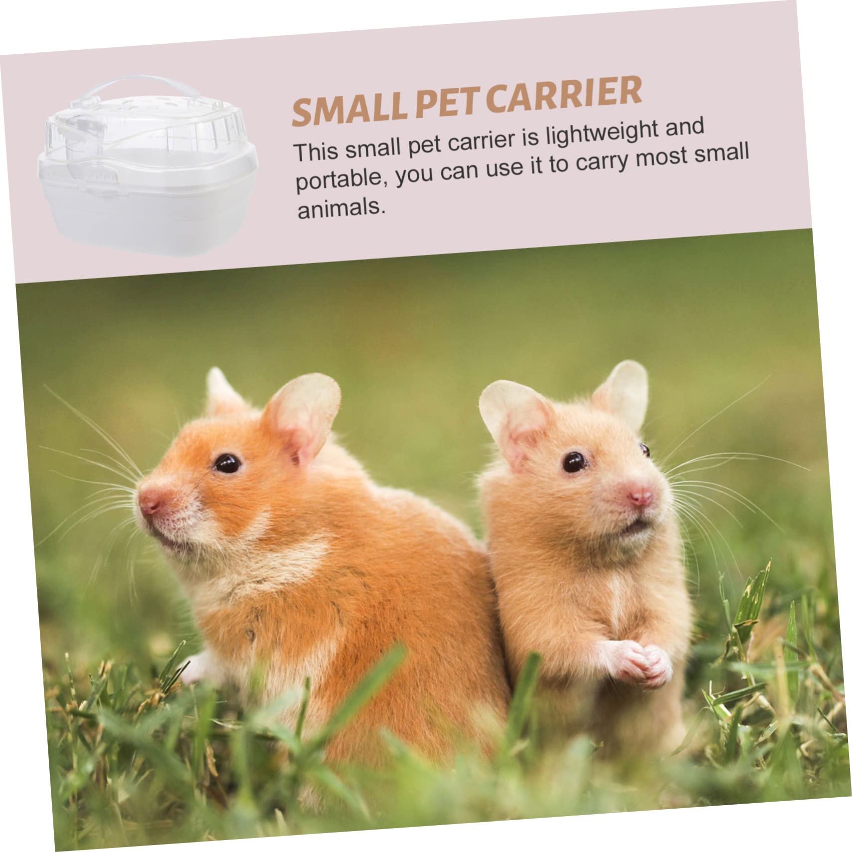 Tragbarer Hamster Reisekäfig als Hamsterbehälter aus Pp, Weiß