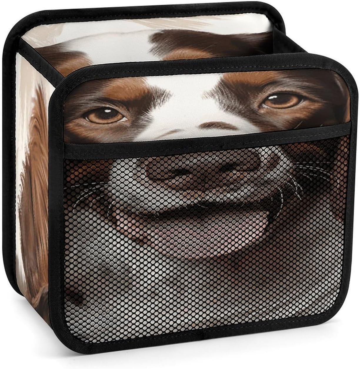 Cute Springer Spaniel Car Seat Organizer with Storage Pockets