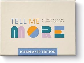 Compendium Tell Me More: Icebreaker Edition – A Conversation-Starter Game of 52 Questions to Deepen Connections