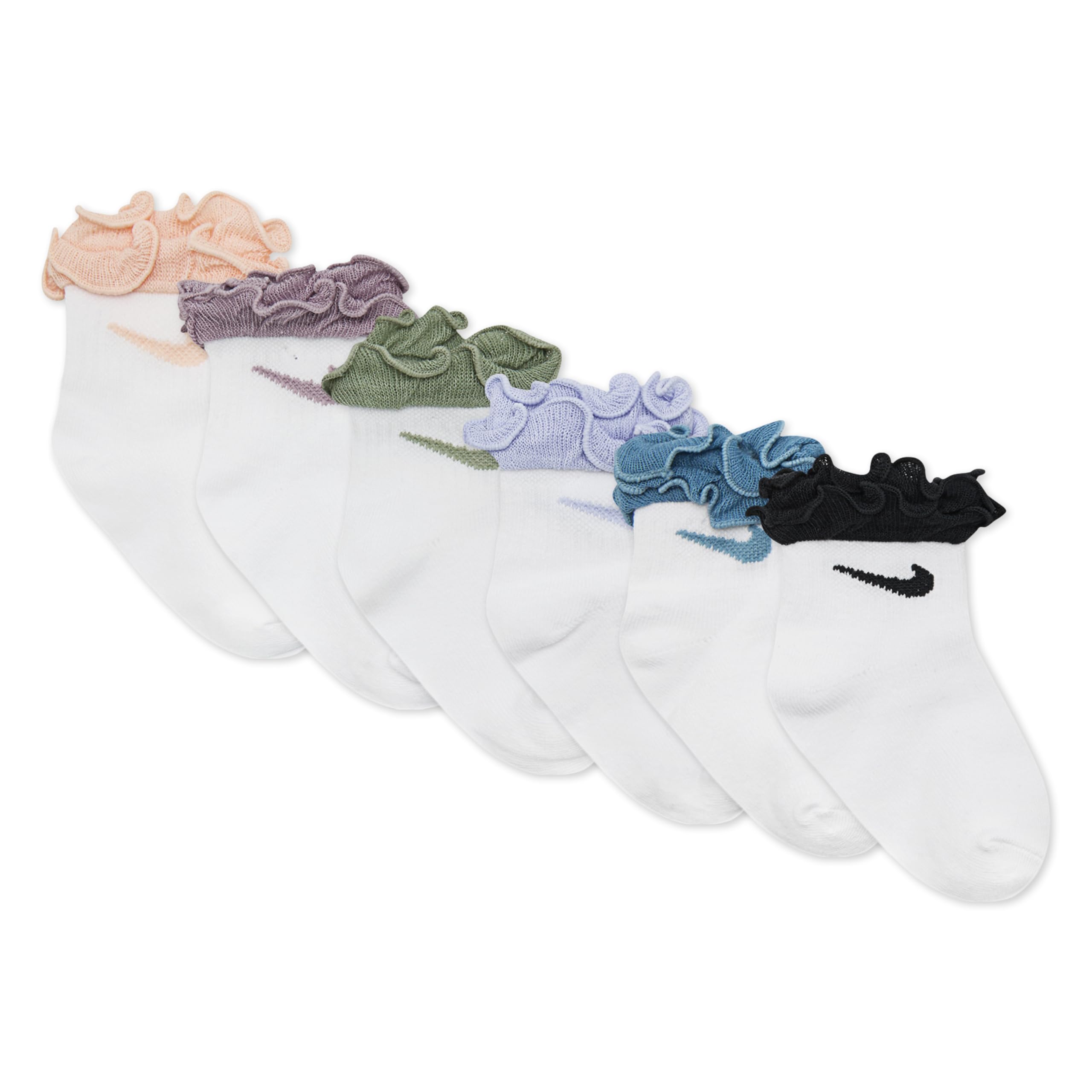 NIKE Nhn 6pk Inf/Todd Ruffle Sock NHN 6PK INF/TODD RUFFLE SOCK Bambini e ragazzi