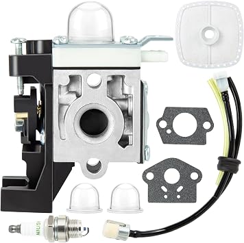 SRM 225 Carburetor with Spark Plugs Kit for ECHO SRM225 GT225 GT225i GT225L PAS225 PE225 PPF225 SHC225 SRM225 SRM225U Trimmer Weedeater Parts Replace ZAMA RB-K93 Carburetor