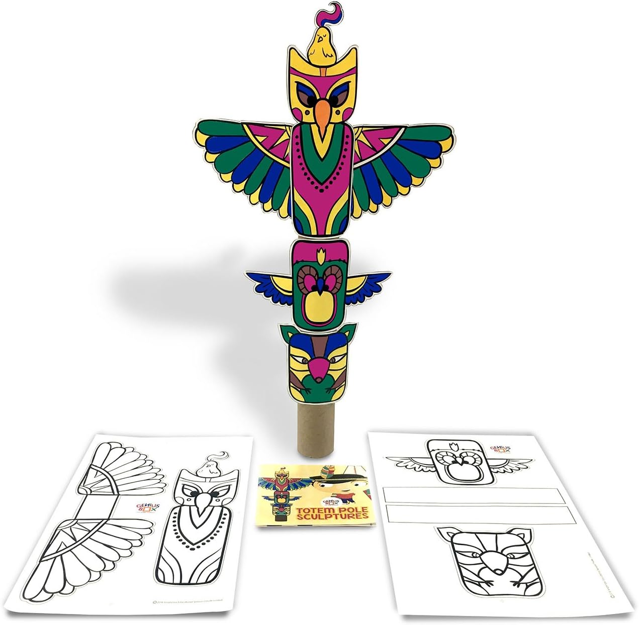 Genius Box World Wonders Toddler kit | 5 in 1 Creative DIY Activity Kit | Puzzles Game for Over 5 Years Kids | Education Activities Game | Fun Learning Toys | Education Toys Gift