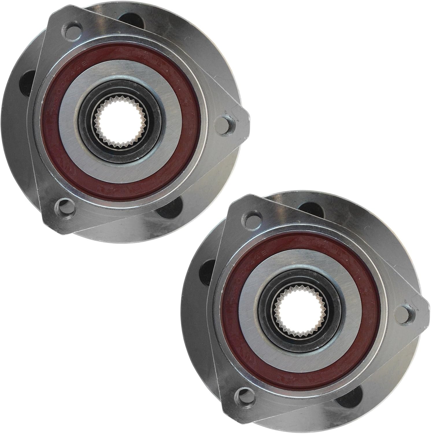 TRQ Front Left and Right Wheel Bearing and Hub Assembly Set 2 Piece Compatible with 1999-2004 Jeep Grand Cherokee