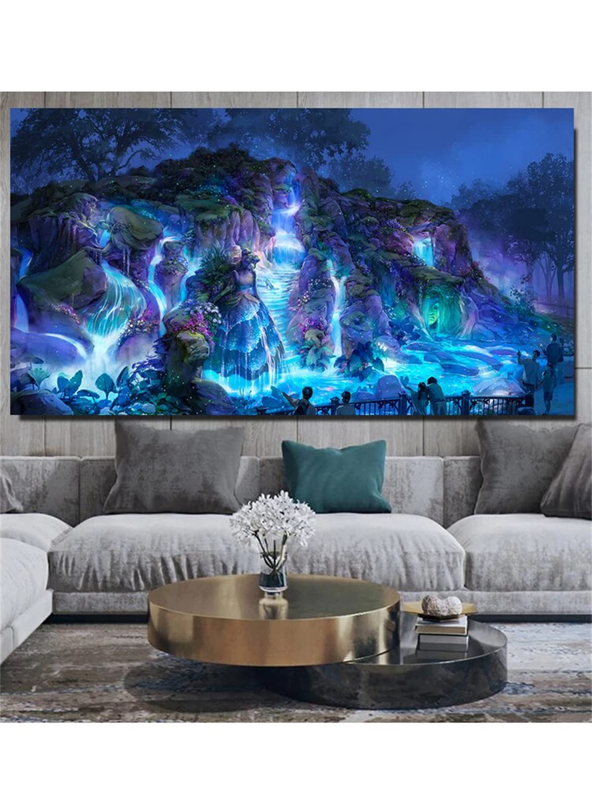 4x Nationalpark Diamant Malerei Sets - 5D Vollbohrer Bergwald Landschaft DIY