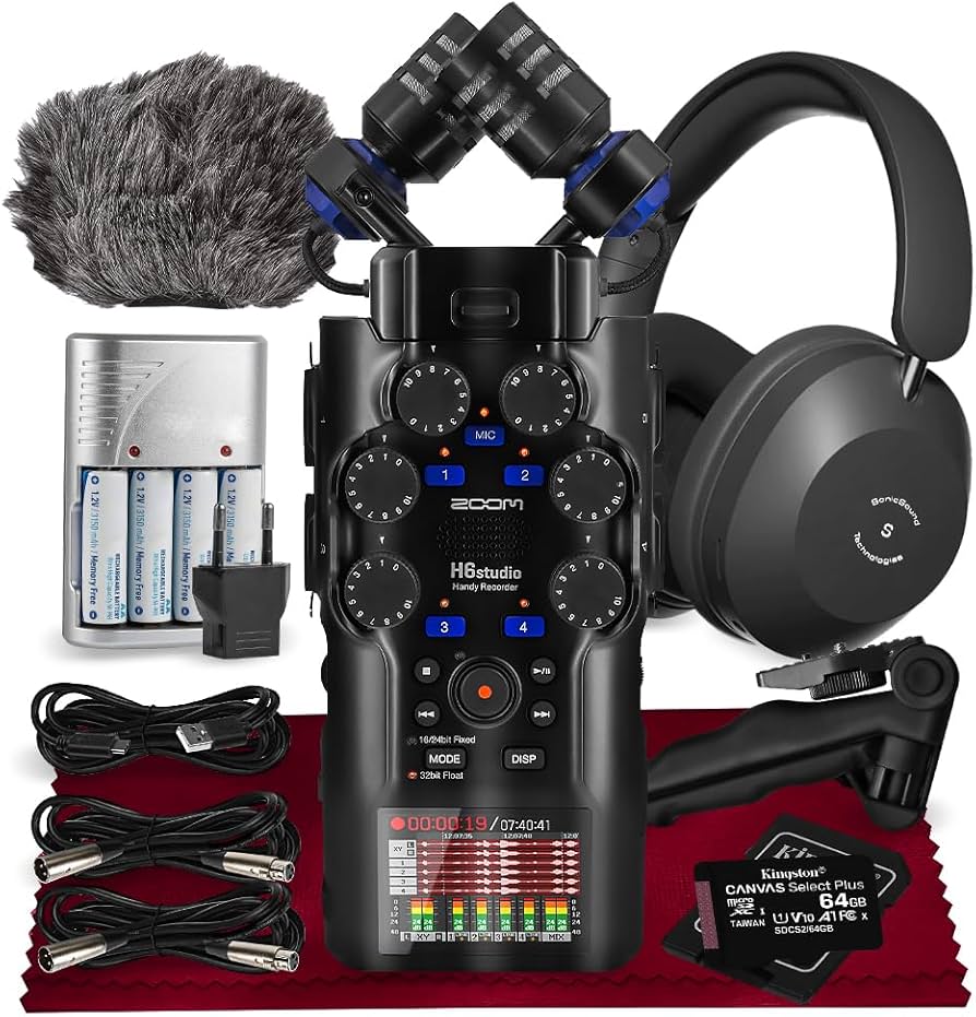 Amazon.com: Zoom H6studio Handy Recorder, H6 Studio (H6S) 32-Bit