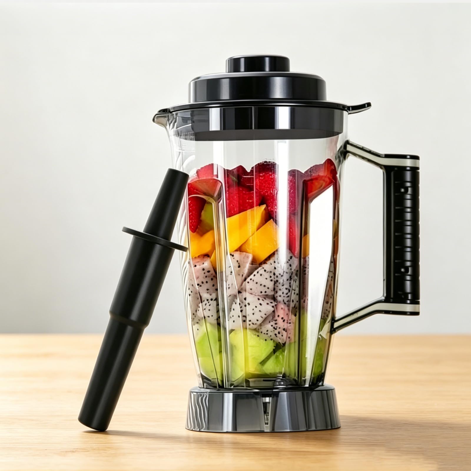 Mixeur multifonction 8-en-1, mixeur de table avec bols de 2 L et 3 L, mixeurs sur socle haute puissance, 15 vitesses, mixeur haute puissance pour smoothies, milk-shakes, glace pilée et fruits congelés