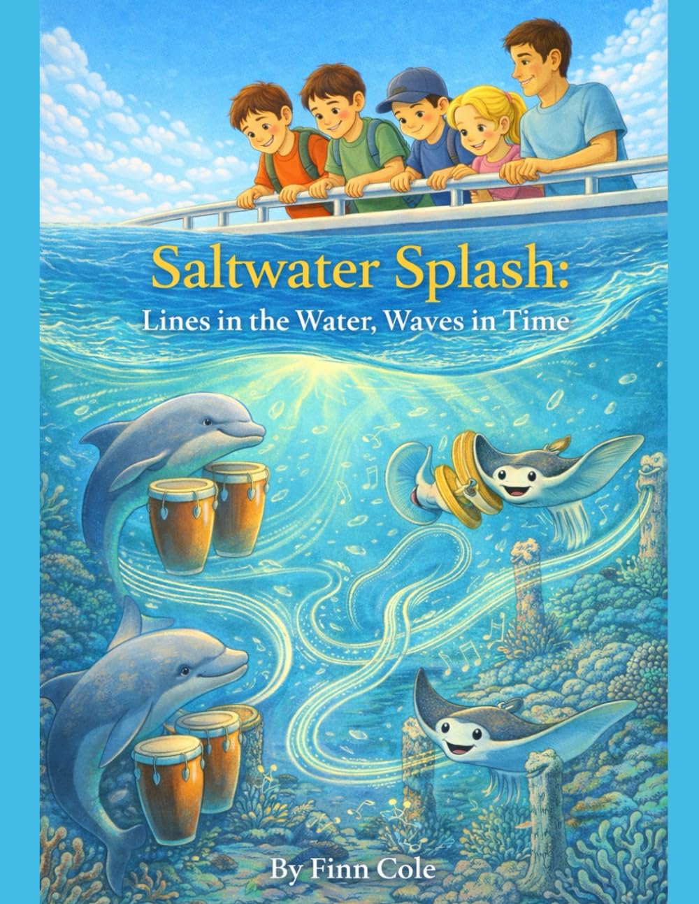 Saltwater Splash: Lines in the Water, Waves in Time (Tied Together by Dad)