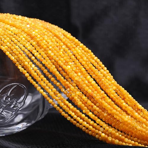 Miniatura 3 de YANUAHI Cuentas de concha natural para hacer joyas, 200 cuentas de conchas de puka de 15.3 pulgadas, heishi de cuentas Heishi, cuentas redondas