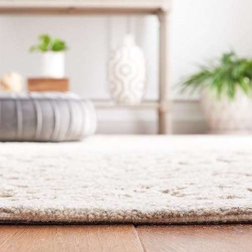 Miniatura 16 de MARTHA STEWART x Safavieh MSR3532M - Alfombra de lana contemporánea, hecha a mano, 8 x 10 pies, color marfil/azul