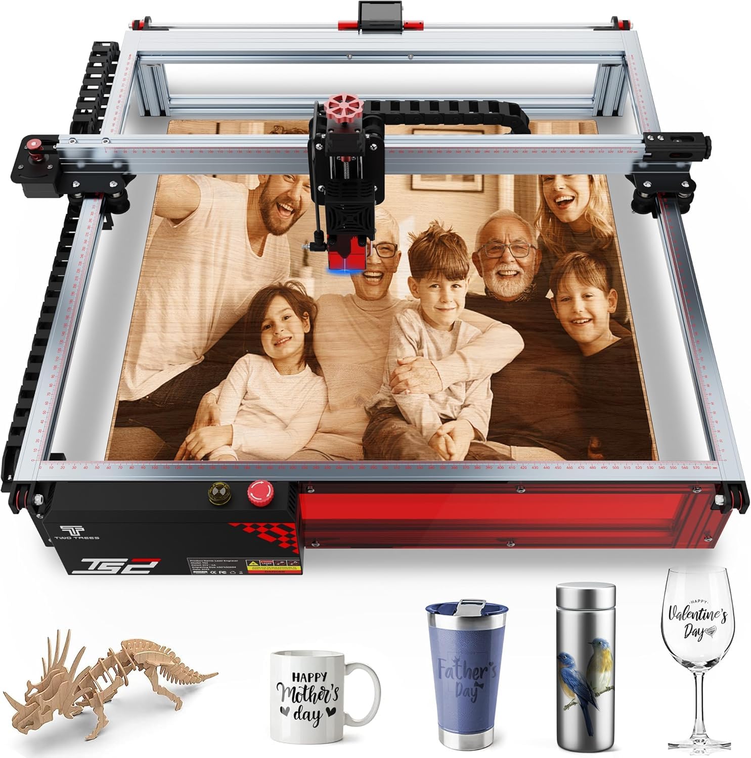 Twotrees Gravadora a Laser TS2, Máquina de Corte e Gravação com