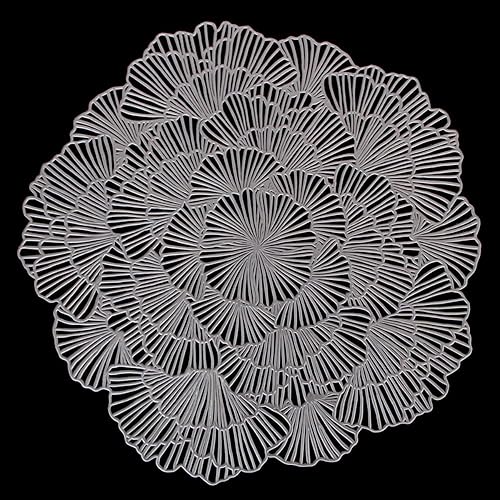 Miniatura 1 de Mantel individual de vinilo antideslizante de 15 pulgadas (plateado-B, 8)