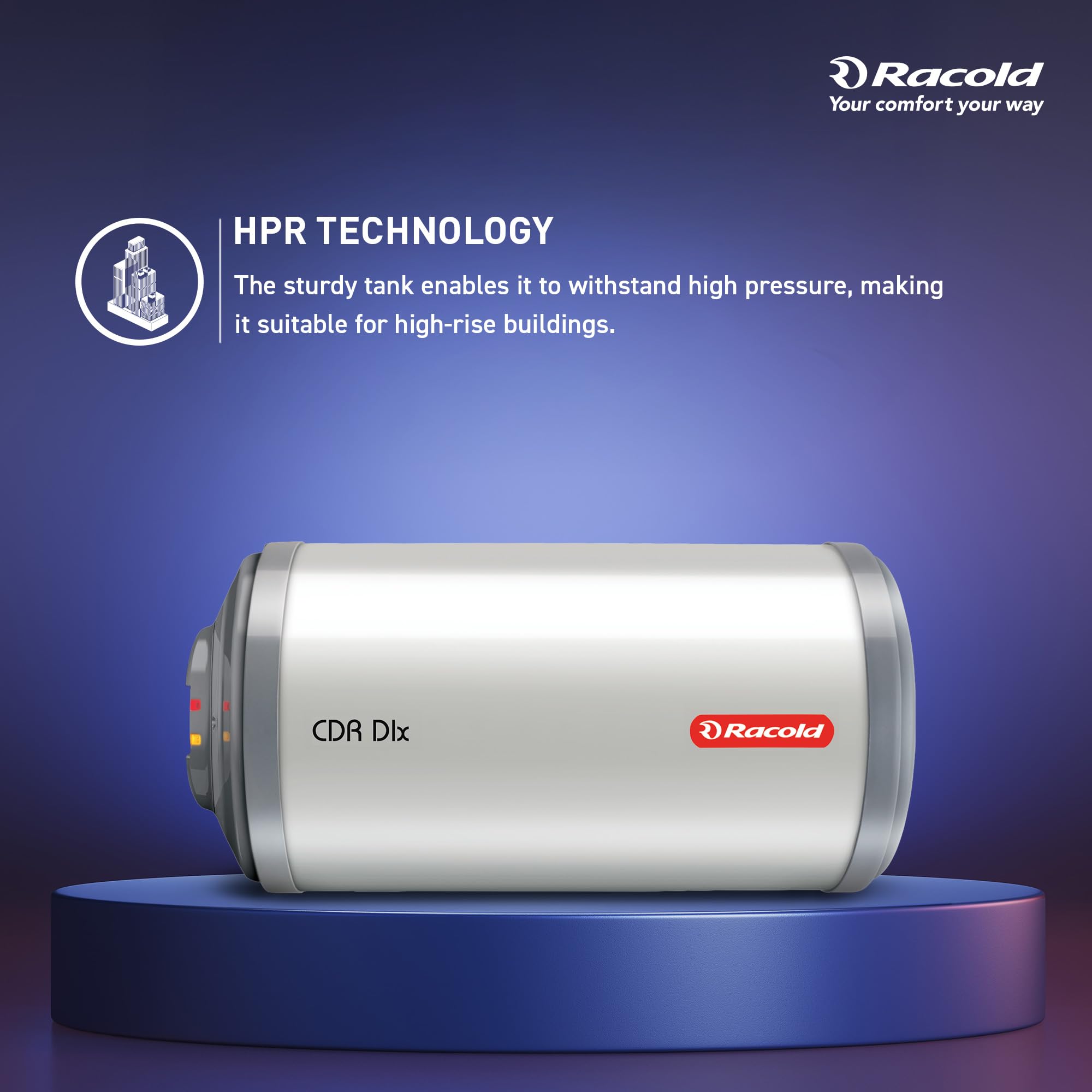 Racold CDR DLX 35L Geyser - Corrosion Resistant & Free Install -9