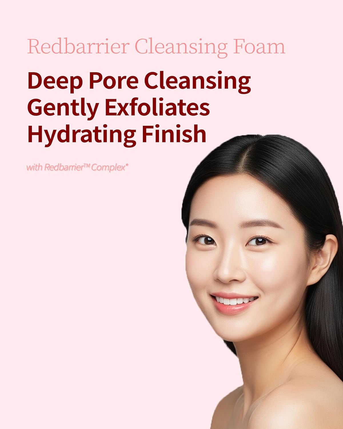 Redbarrier Oat Cleansing Foam | Gentle Hydrating Face Wash with LHA, PHA & Hyaluronic Acid | Low-pH Korean Cleanser for Daily Use, Pore Care & Removing Impurities, 5.07 fl. oz. - Image 2