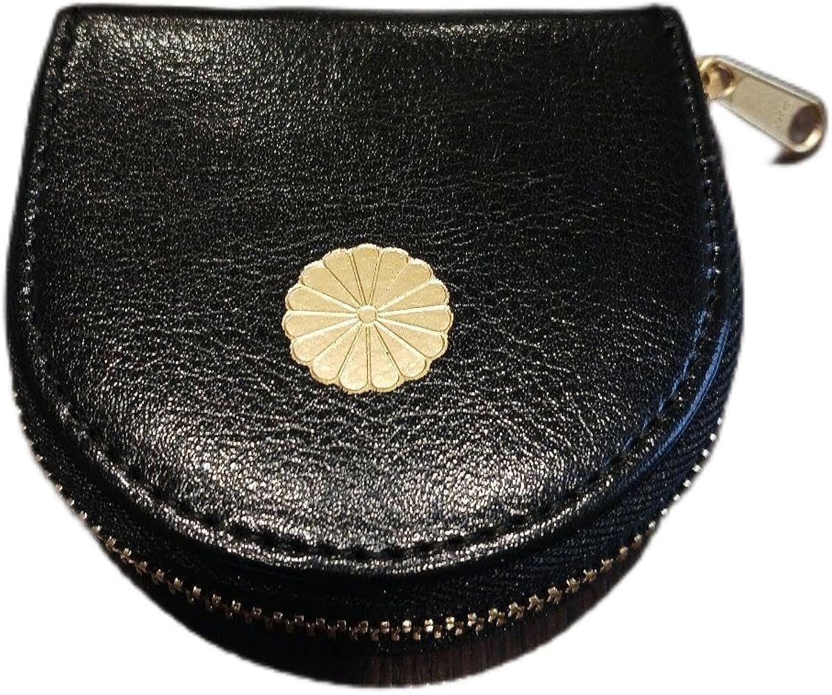 Amazon | 菊葉文化協会 菊の御紋入り馬蹄型 小銭入れ | ノーブランド品