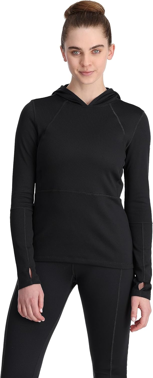 Spyder Women's Charger Hoodie Baselayer Thermal Ski Top