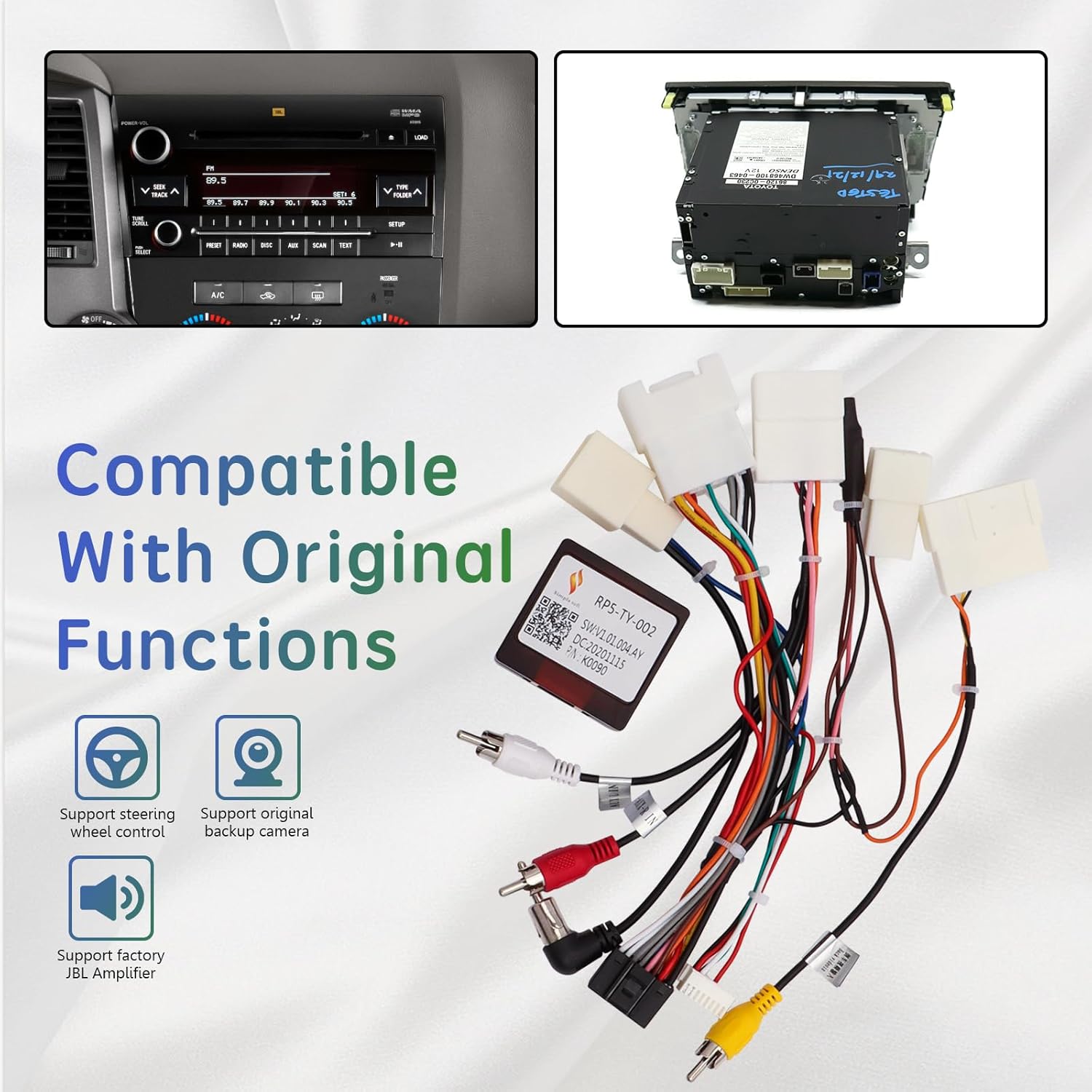 Harness compatible with original functions