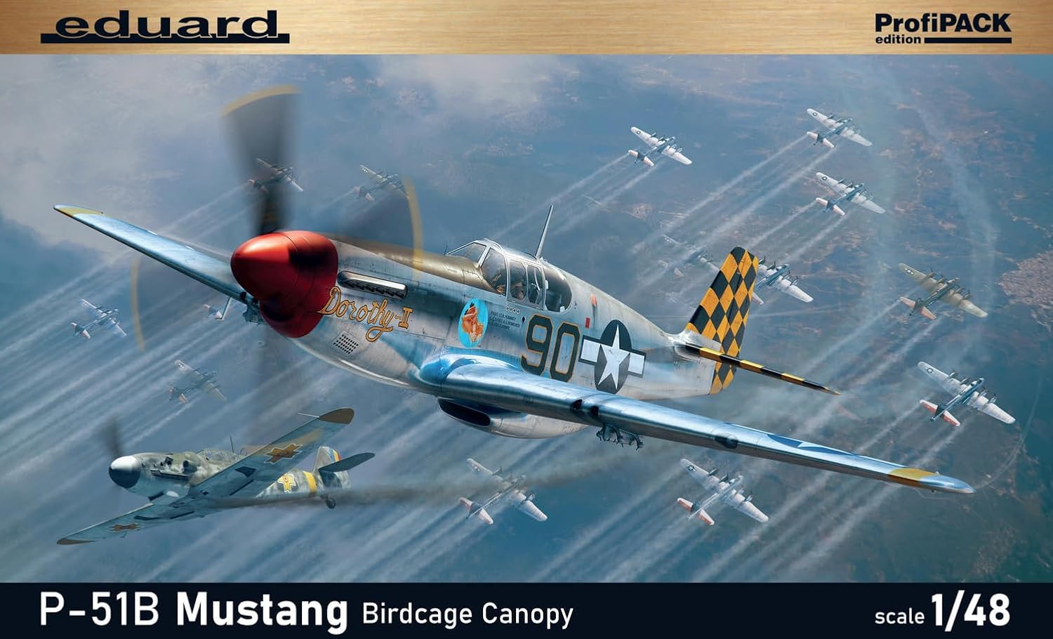 Eduard 1/48 US P-51B Mustang Birdcage Canopy Profipack Edition 82107