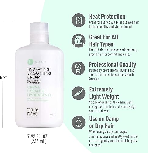 Miniatura 8 de MINT Value Bundle - Crema suavizante hidratante ligera de lujo y plancha rizadora de serie profesional de 1 14 pulgadas por MINT  Barril de cerámica