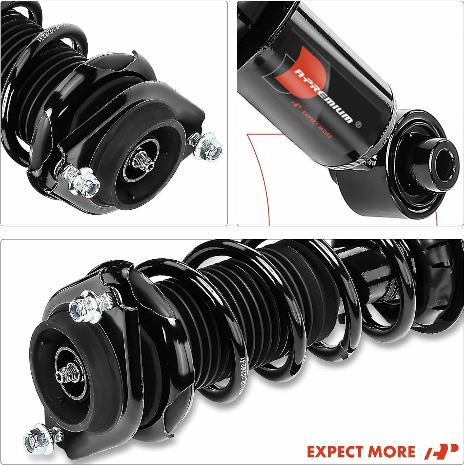 A-Premium Rear Pair (2) Complete Strut and Coil Spring Assembly Compatible with Subaru Legacy 2019, Driver and Passenger Side