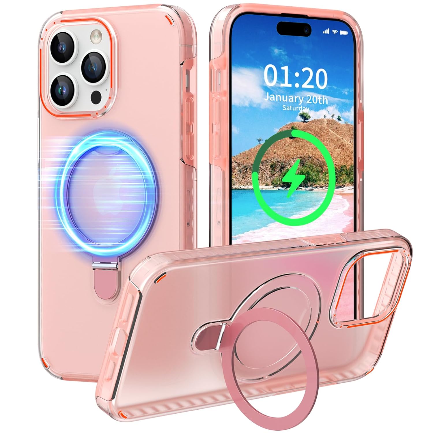 Designed for iPhone 14 Pro Max Magnetic Case with Stand Compatible with MagSafe 14 Pro Max iPhone Case