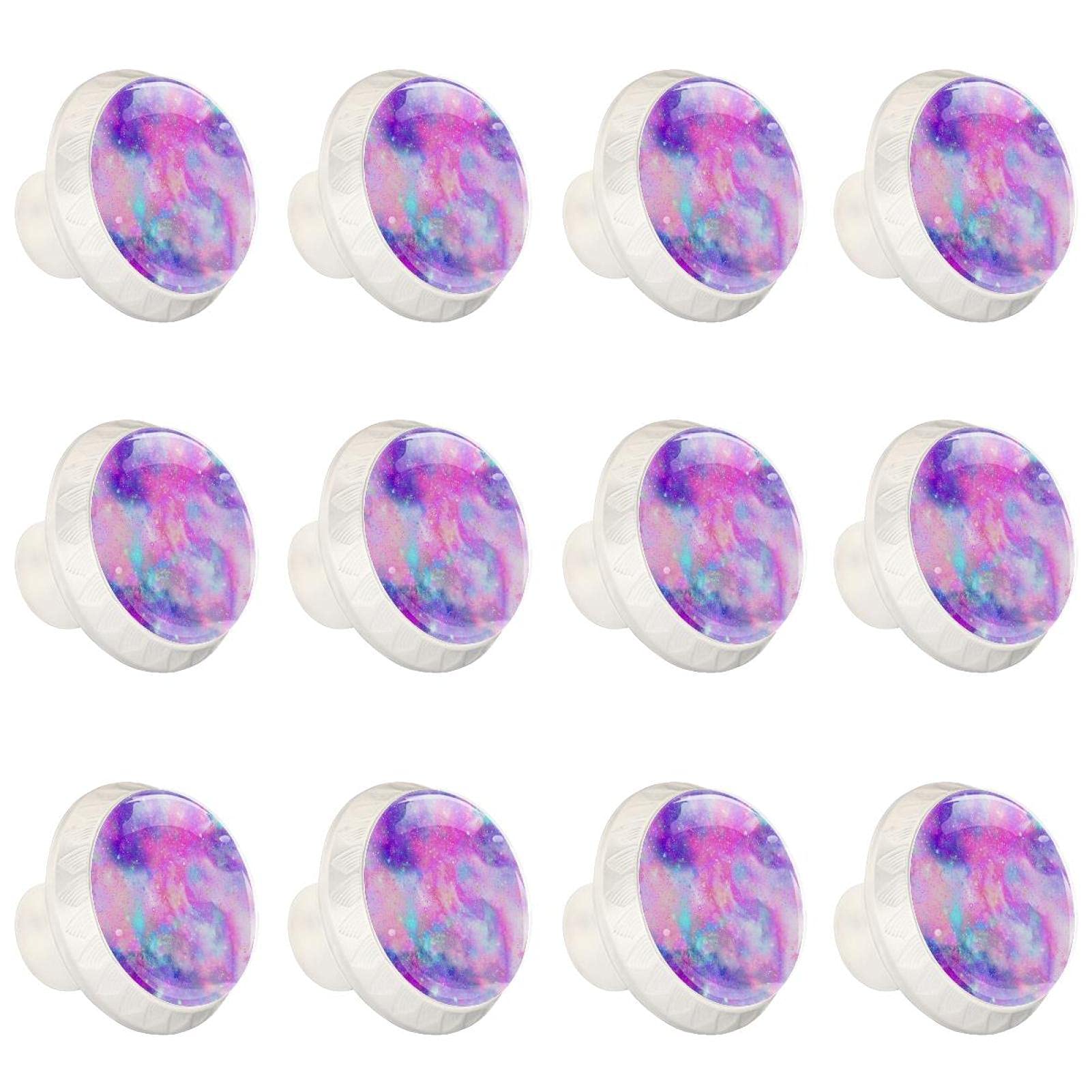 Boutons décoratifs ronds pour une cuisine moderne au style marbré unique