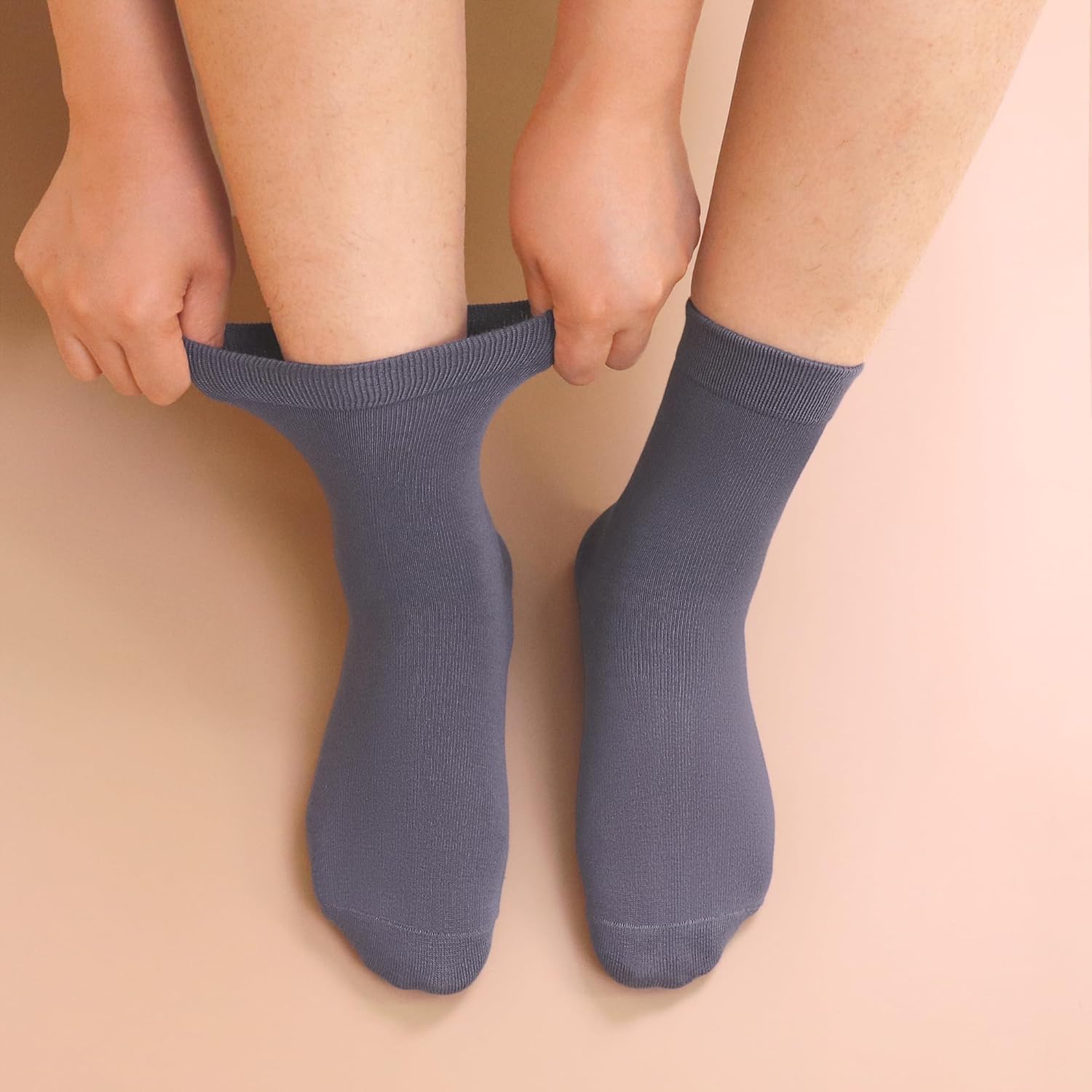 Womens Viscose Bamboo Crew Socks Thin Casual Ultra Soft Colorful Above Ankle Socks Breathable Comfortable 3/6 Pairs - Image 2