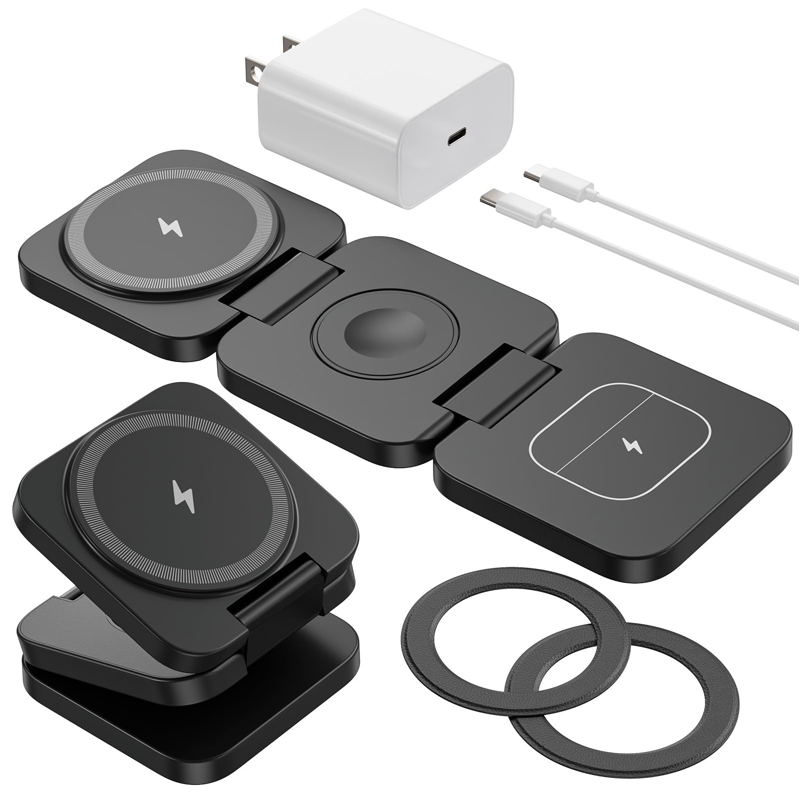 Amazon.com: Foldable 3 in 1 Wireless Charging Station for Samsung