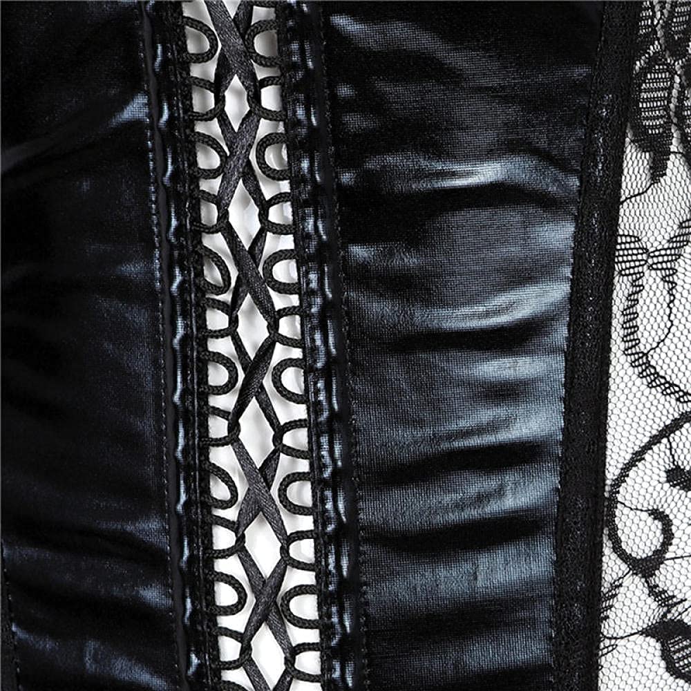 Lencería Sexy para Mujer Cinturón Negro Liguero Encaje Lencería Sexy (Color: Negro, Tamaño: 6XL) (Negro pequeño) (Negro Grande)