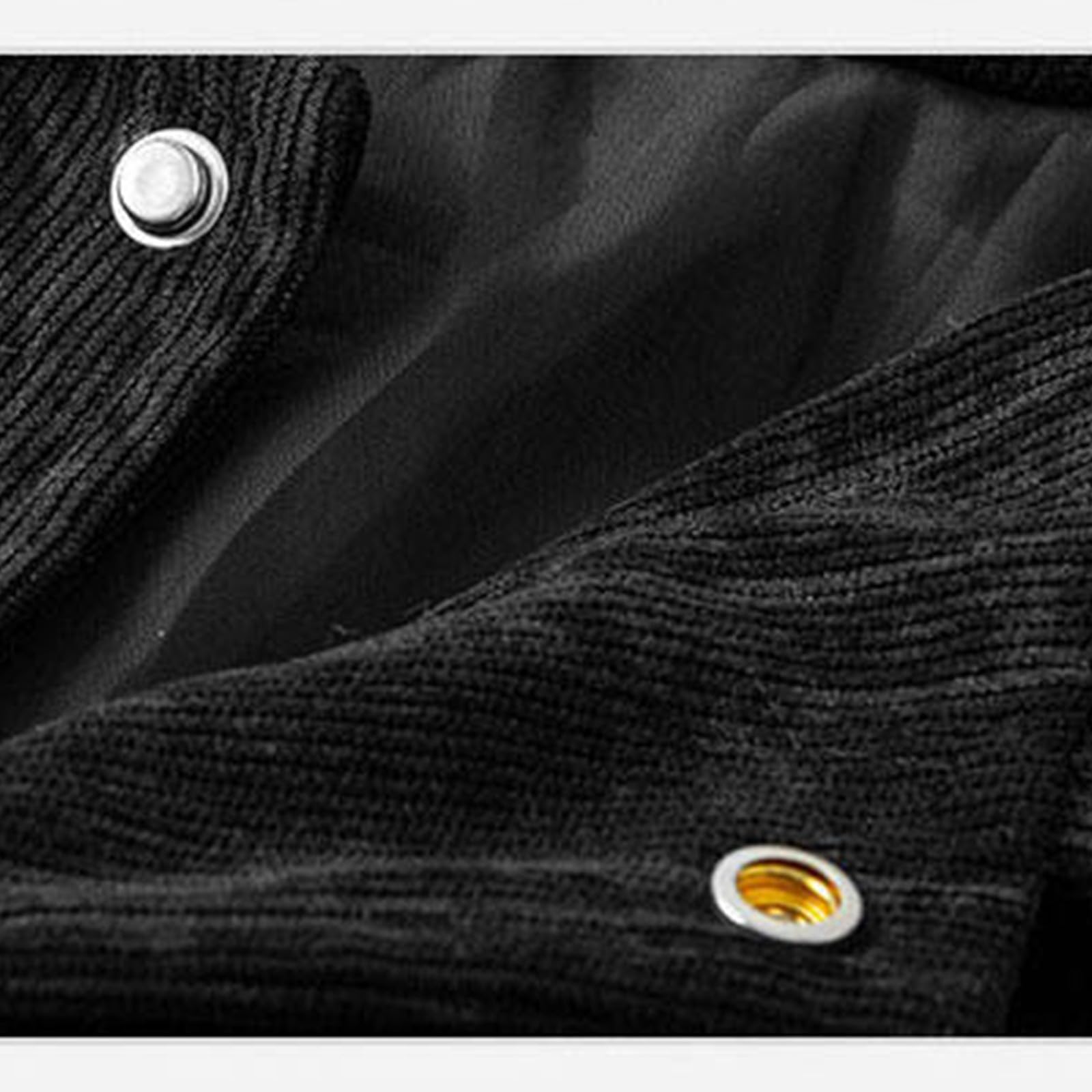Generisch Motorrad Jacke Herren Mit Protektoren Herren-Jacke Muster, Reverskragen und Knopfleiste, lässiger Modemantel