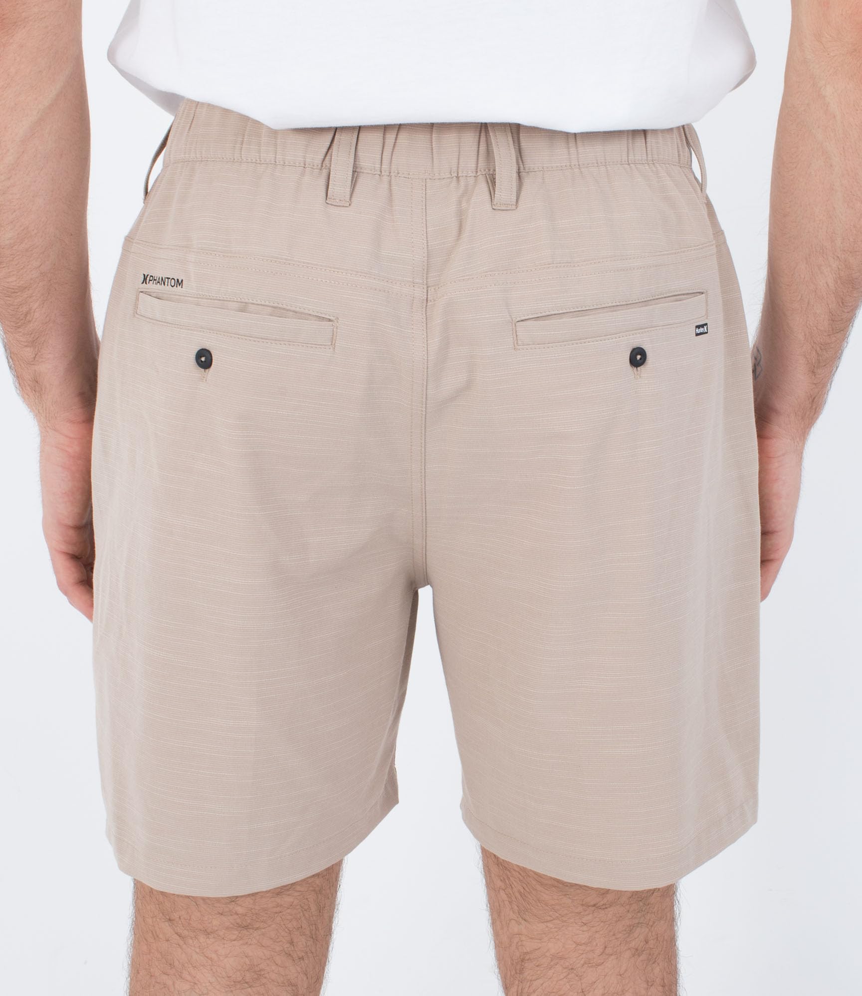 Hurley Szorty męskie - Phantom Slub 3/4, pas 45 cm khaki
