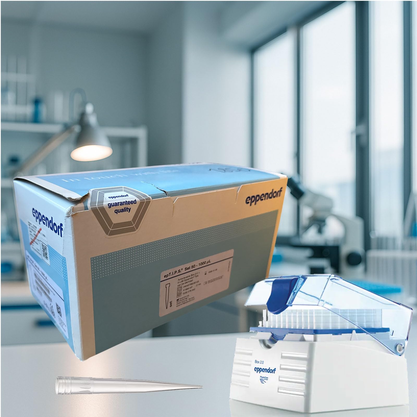 Eppendorf epT.I.P.S. 50–1000 µL Box 2.0 – 480 Pipettenspitzen mit autoklavierbarer Mehrwegbox