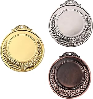 Toddmomy 3pcs The Medal Soccer Medals Talent Show Medals Trophies zinc Alloy Medal Gold Medal Booty Universal