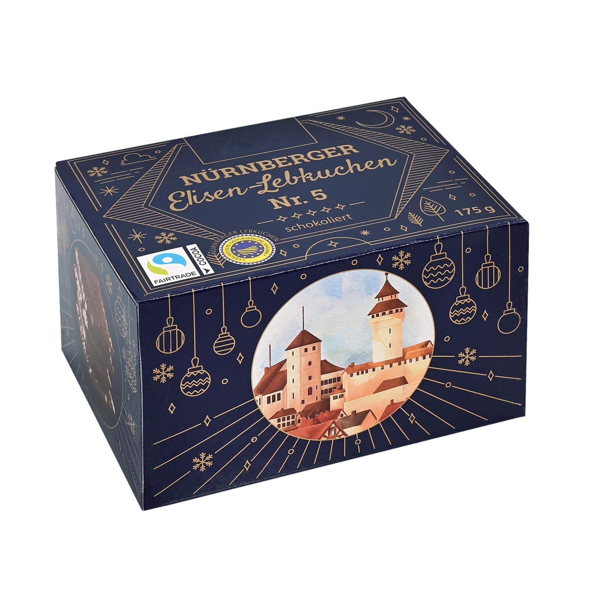 12x Lebkuchen Geschenkpaket mit Elisenlebkuchen gemischt, je ca. 175g