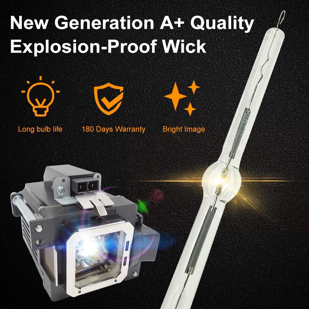 A+ Quality PK-L2618U /PK-L2618UW Replacement Projector Bulb with Housing Compatible with JVC DLA-N7 DLA-N7BE DLA-N9 DLA-NP5 DLA-NX5 DLA-NX7 DLA-NX9 DLA-RS1000 DLA-RS2000 DLA-RS3000(One Bulb)