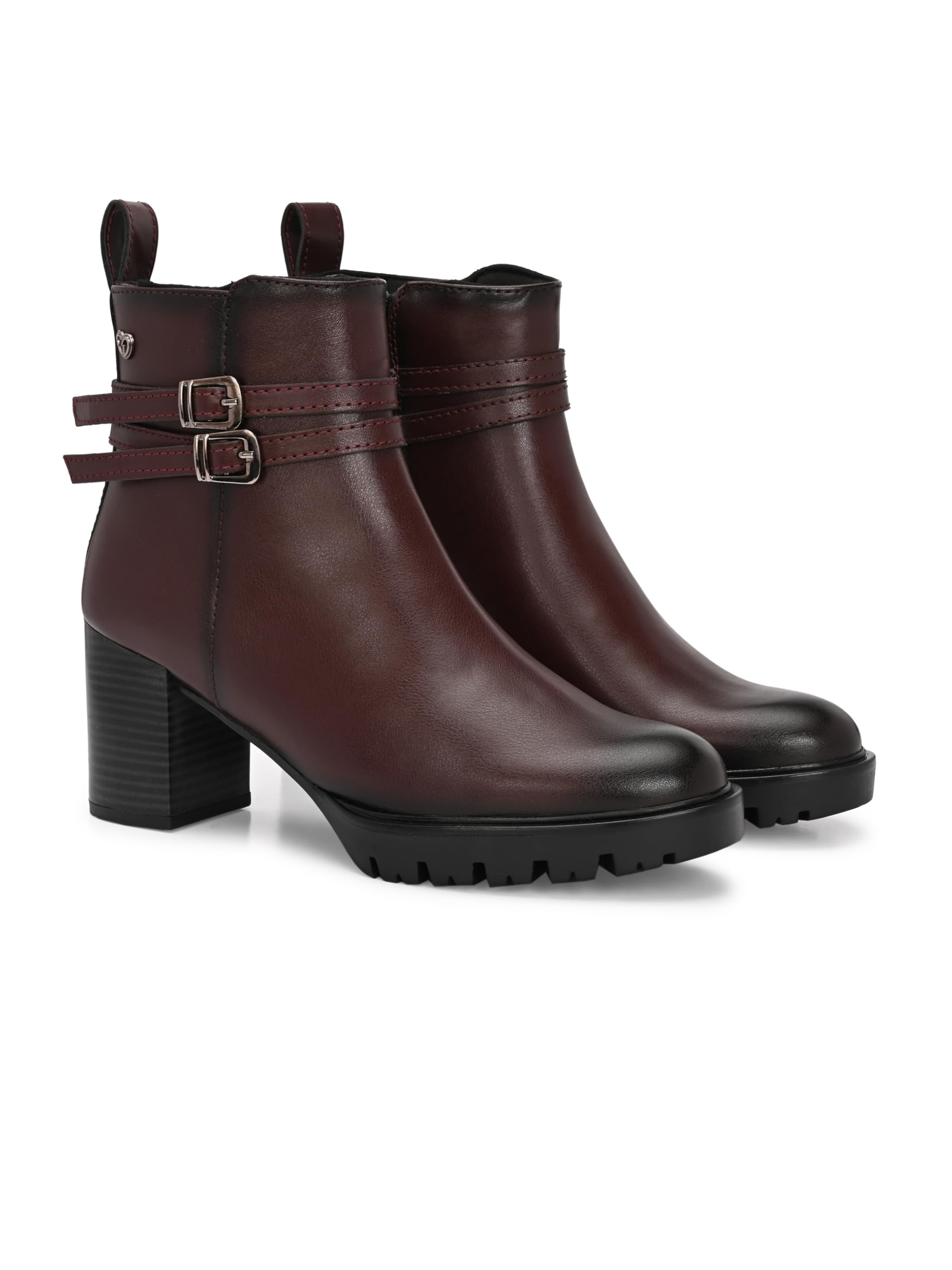 Black women high heel ankle boots 67541-image-25