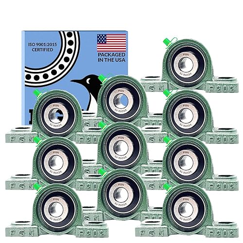 Miniatura 49 de PGN UCP210-32 - Cojinetes de bloque de almohada, 4 rodamientos de acero cromado con diámetro de 2 pulgadas, autoalineación