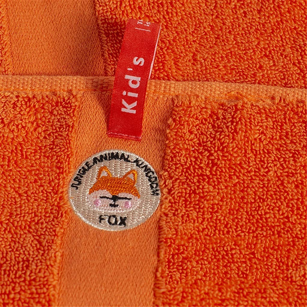 4pcs Children's Towel Cotton Children's Towel Small Rectangular Face Towel with Embroidery (Color : A Size : 5025cm) (A 50 * 25cm)
