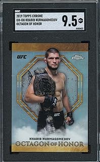 Khabib Nurmagomedov 2019 Topps Chrome Octagon of Honor UFC card #OH-KN SGC 9.5