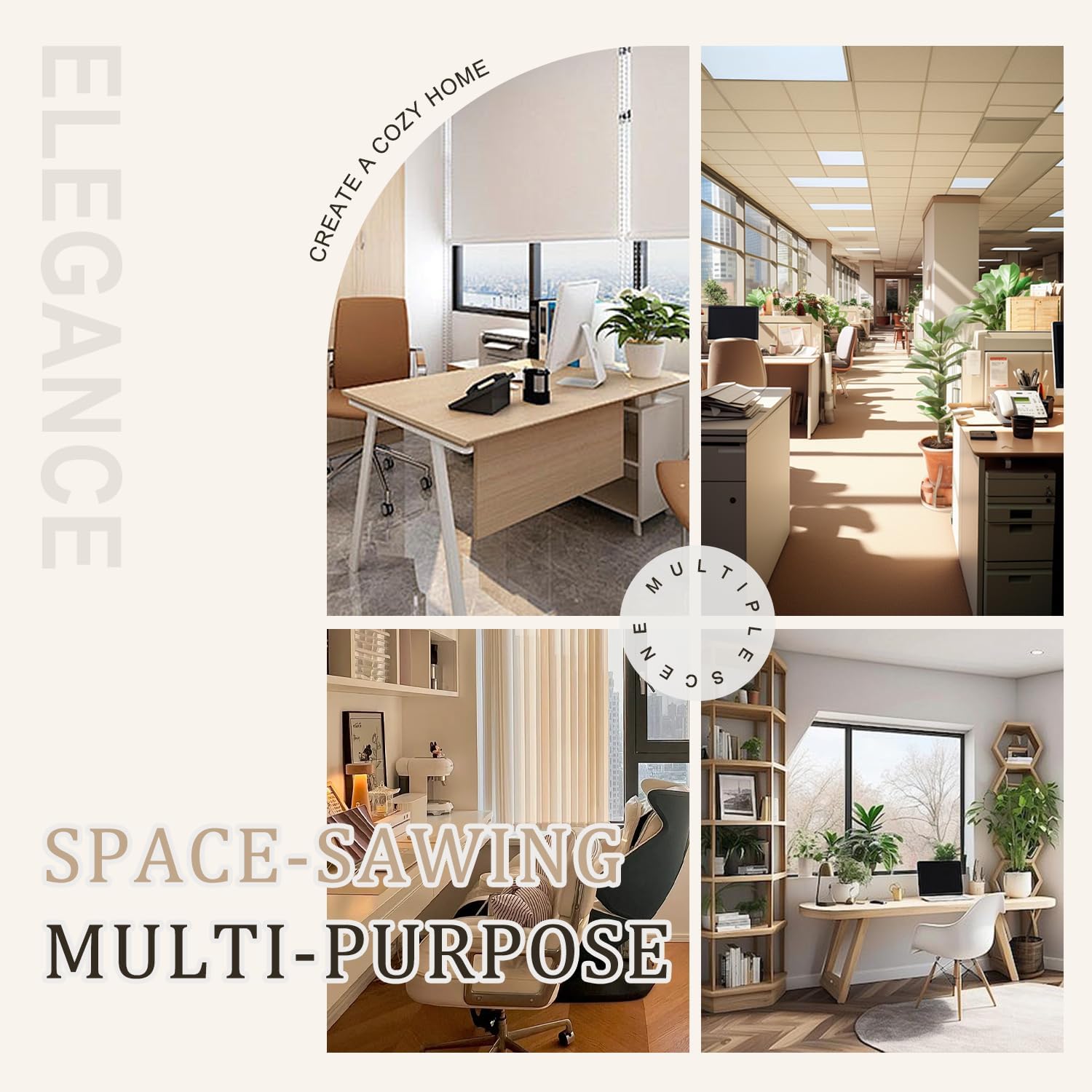 Armless Accent Chair, Mid Century Modern Upholstered Living Room Chairs, Accent Dining Chair Sofa with Solid Wood Legs, Lounge Reading Chair for Bedroom, Office (Gray)