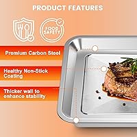 Vista 5 de Accesorios de horno tostador para freidora de aire Cuisinart TOA-28 AFR-25 Tostadora de horno de convección de freidora de aire, bandeja de horno