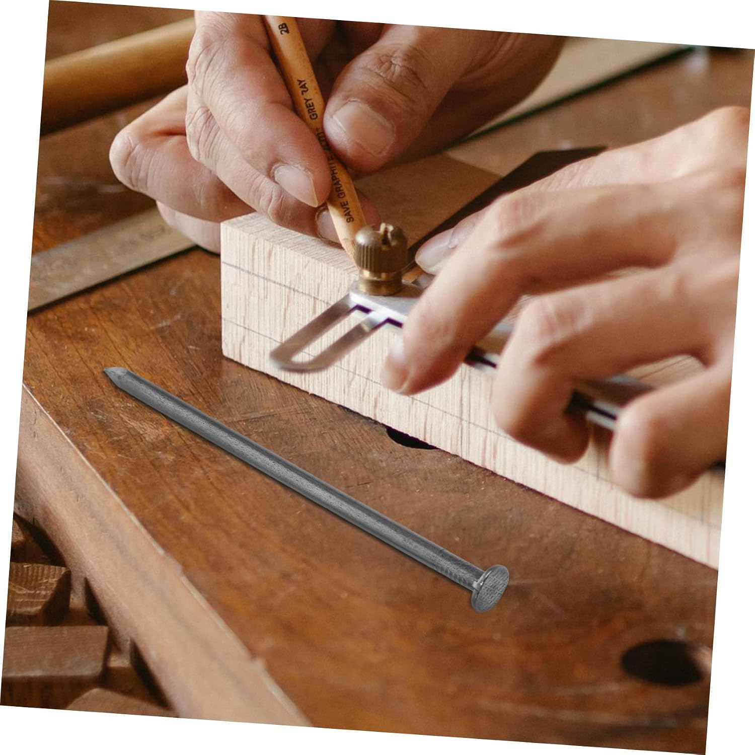500g Iron Finishing Nails for Wood and Brick Household Wall Nails for Carpentry and Projects Easy to Use and Versatile