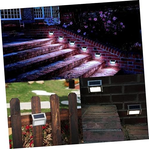 Miniatura 7 de Uonlytech 4pcs 3 Solar Lights for Outside Solar Street Lamp Solar Lights Outdoor Sensor Light Silver Wall Lamp LED Solar Eave Light