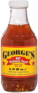 George's Sauces Hot Barbecue Sauce 16oz. (Pack of 2)