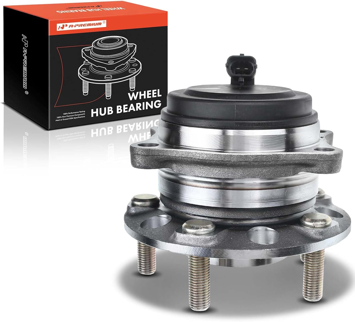 A-Premium Rear Wheel Bearing and Hub Assembly with ABS & 5-Lug Compatible with Kia Sorento 2016 2017 2018 2019 2020, FWD Only