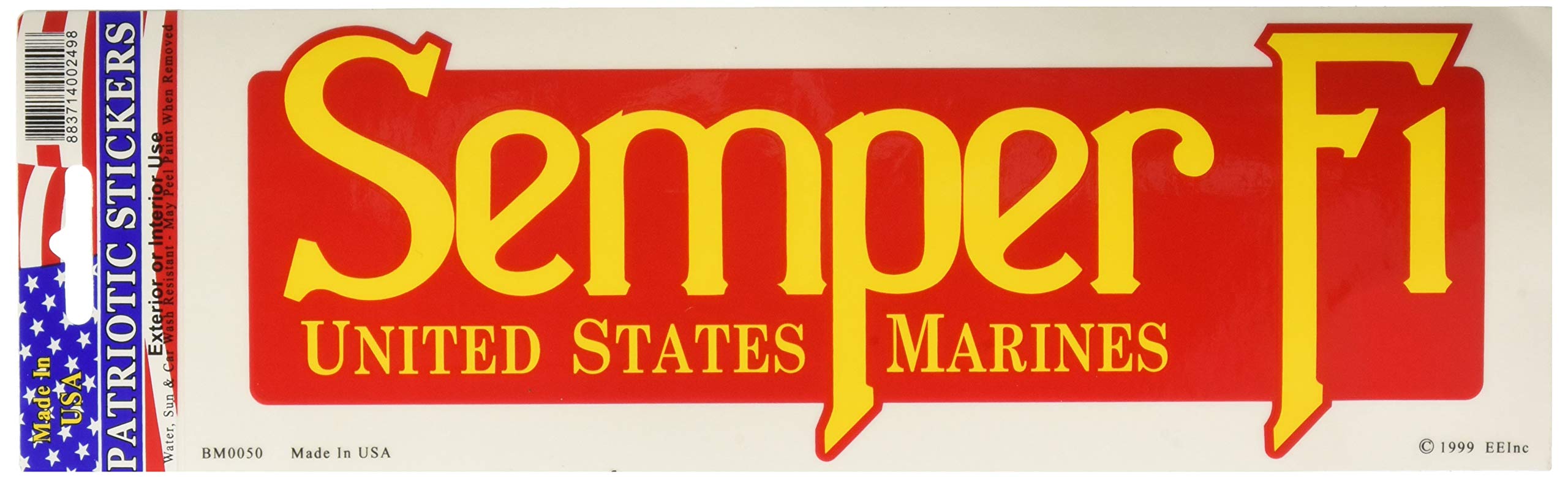 EagleEmblems BM0050 Sticker-USMC,Semper FI (3.5x10'')