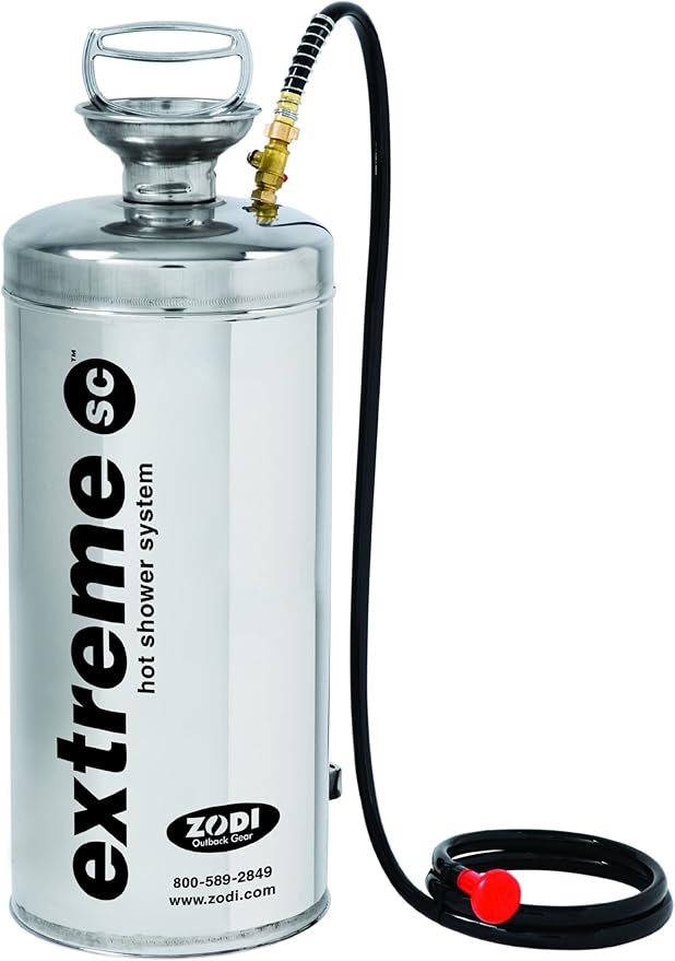 Zodi Outback Gear Extreme Shower without Stove, Stainless Steel