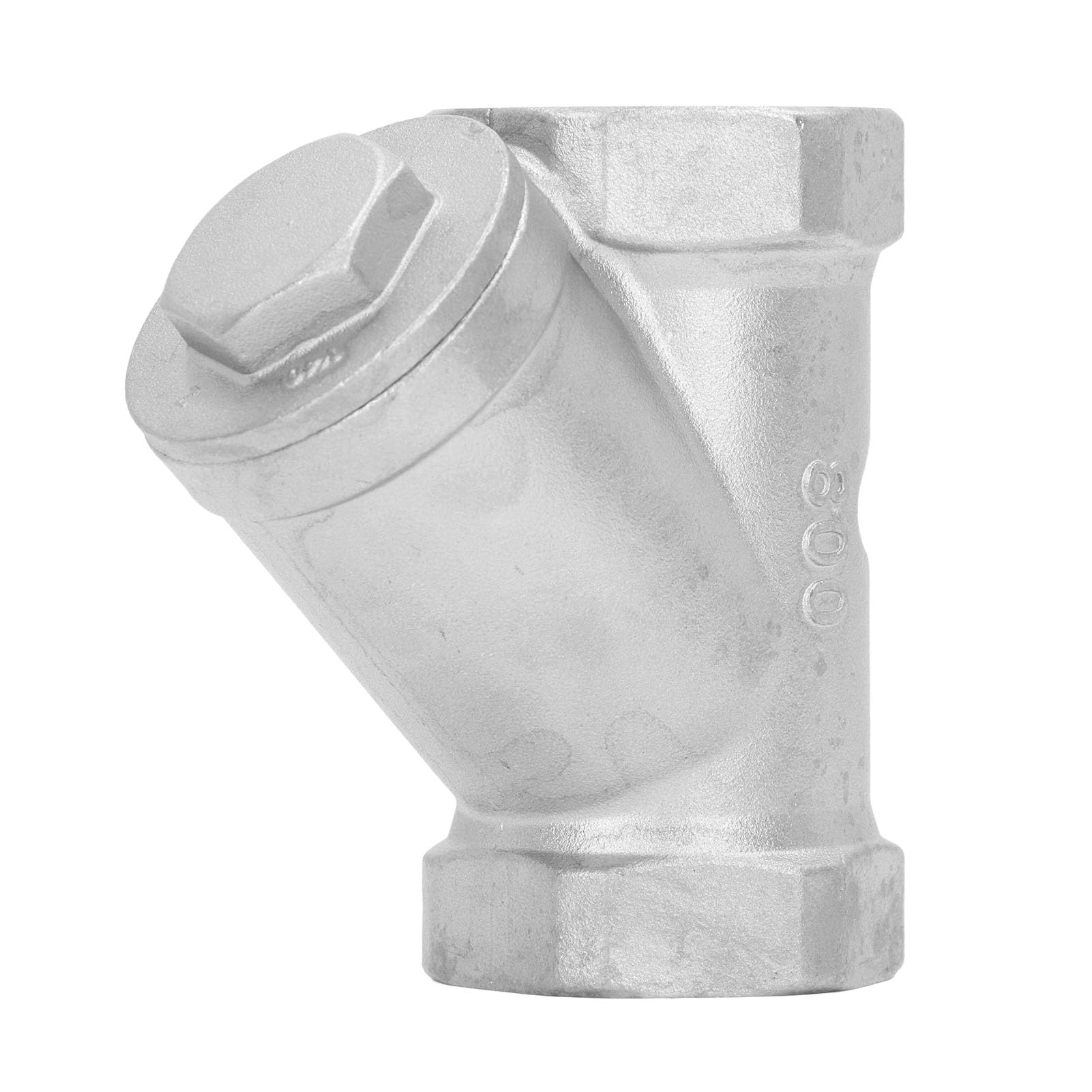 Filtro en Y de Acero Inoxidable 304 Tipo Y Válvula de Filtro para Tubería Roscada de Agua Aceite y Gas
